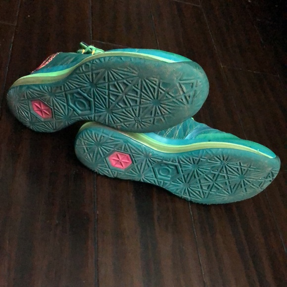 Nike Men's KD VI Elite 'Hero Pack' Turbo Green/Vivid Pink/Nightshade 642838-300 - Picture 8 of 15